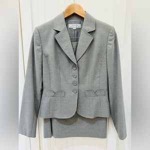Tahari Arthur S. Levine Skirt Suit (pale grey pinstripe)